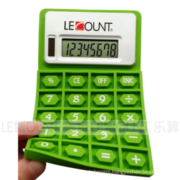 8 Digits Dual Power Foldable Silicon Calculator with Magnet (LC525A)